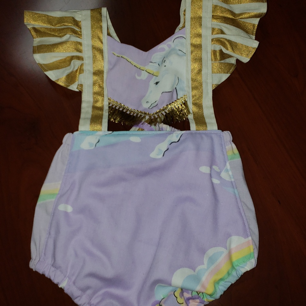 Little Ladies Boutique Unicorn Romper